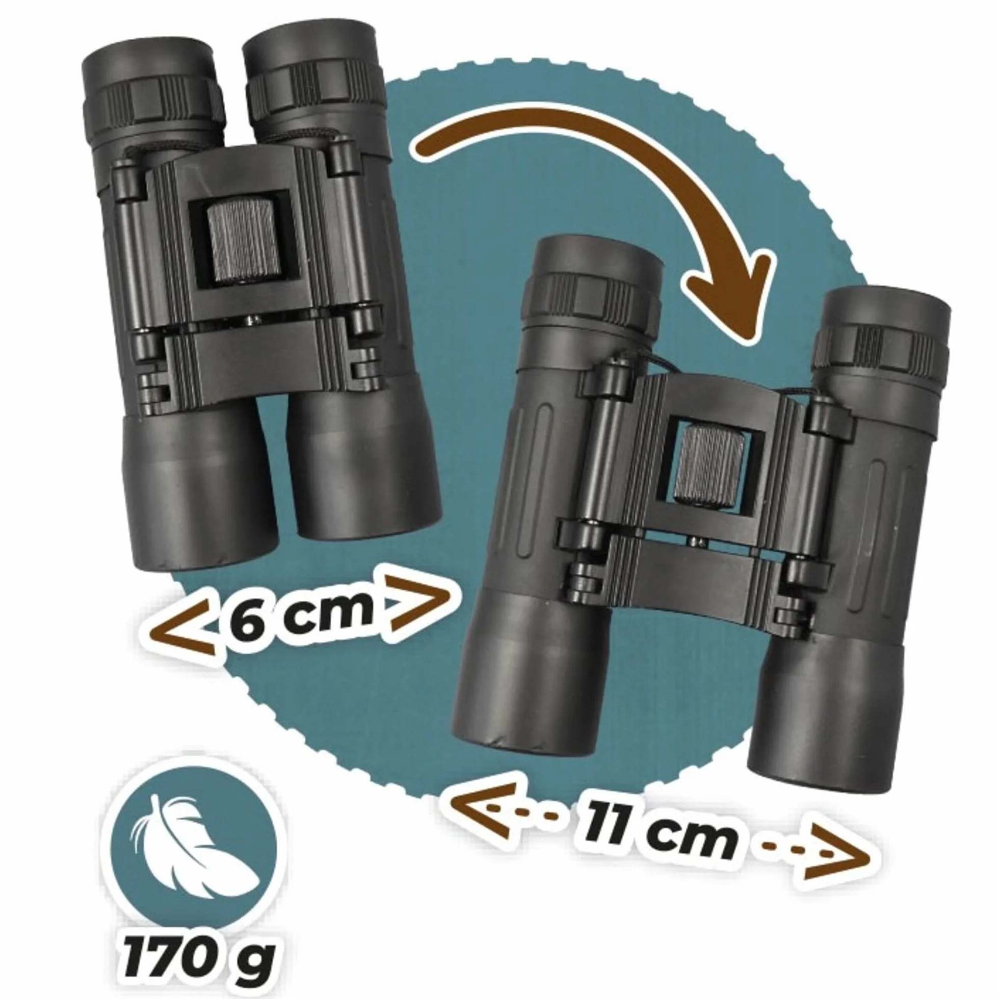 Buki Binocolo per bambini 10x25 Expert