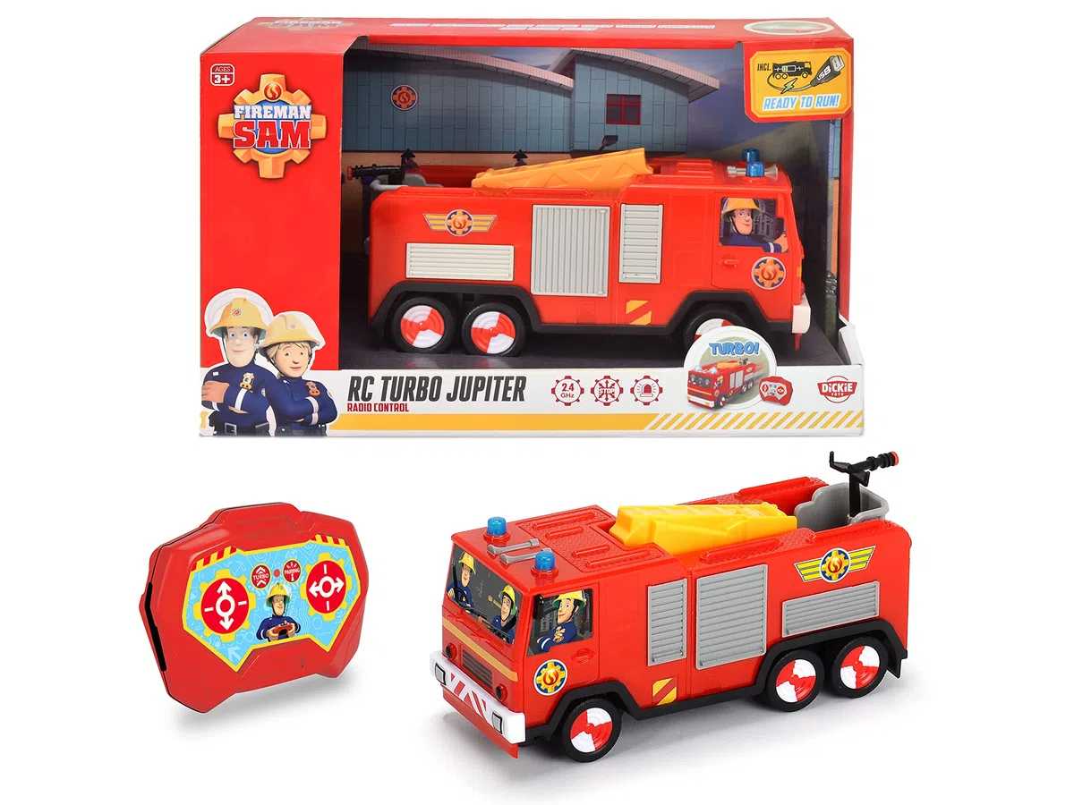 Simba - Sam Il Pompiere Rc Jupiter, 203094003, + 3 Anni, in Scala 1:24