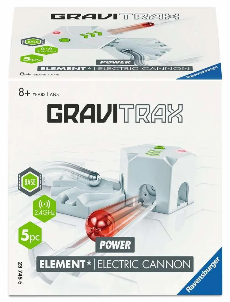 Cannone elettrico Ravensburger GraviTrax POWER Element 23745 - prolunga elettronica per la tua pista da baseball - giocattoli da corsa e da costruzione in marmo a partire da 8 anni