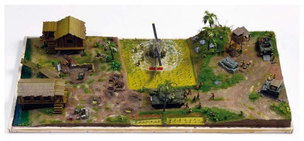 Italeri 6184S – 1:72 Vietnam War, modellismo, costruzione, modellismo da pavimento, artigianato, hobby, incollaggio, kit in plastica, fedele ai dettagli, non verniciato