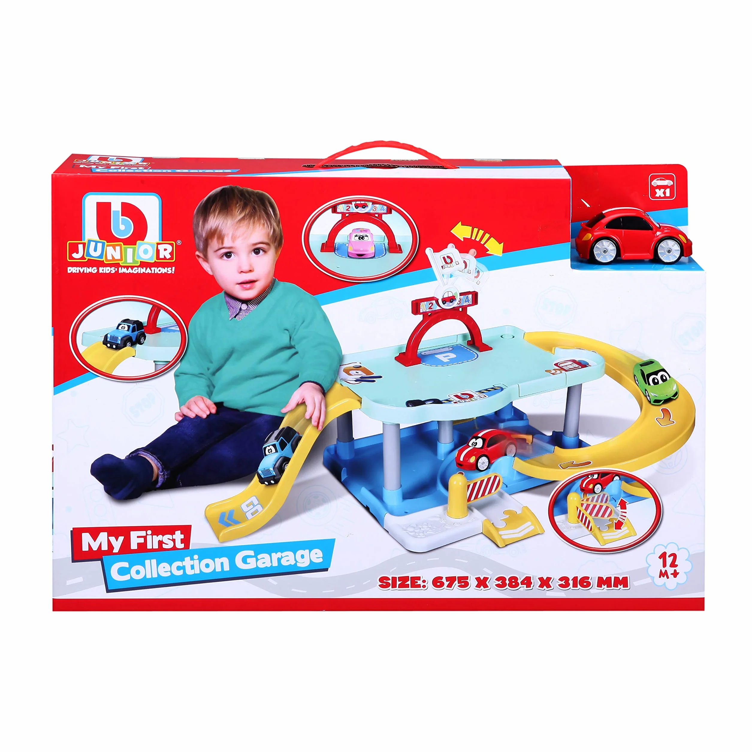 Burago Junior - Garage Tune Up + 1 veicolo, Multicolore