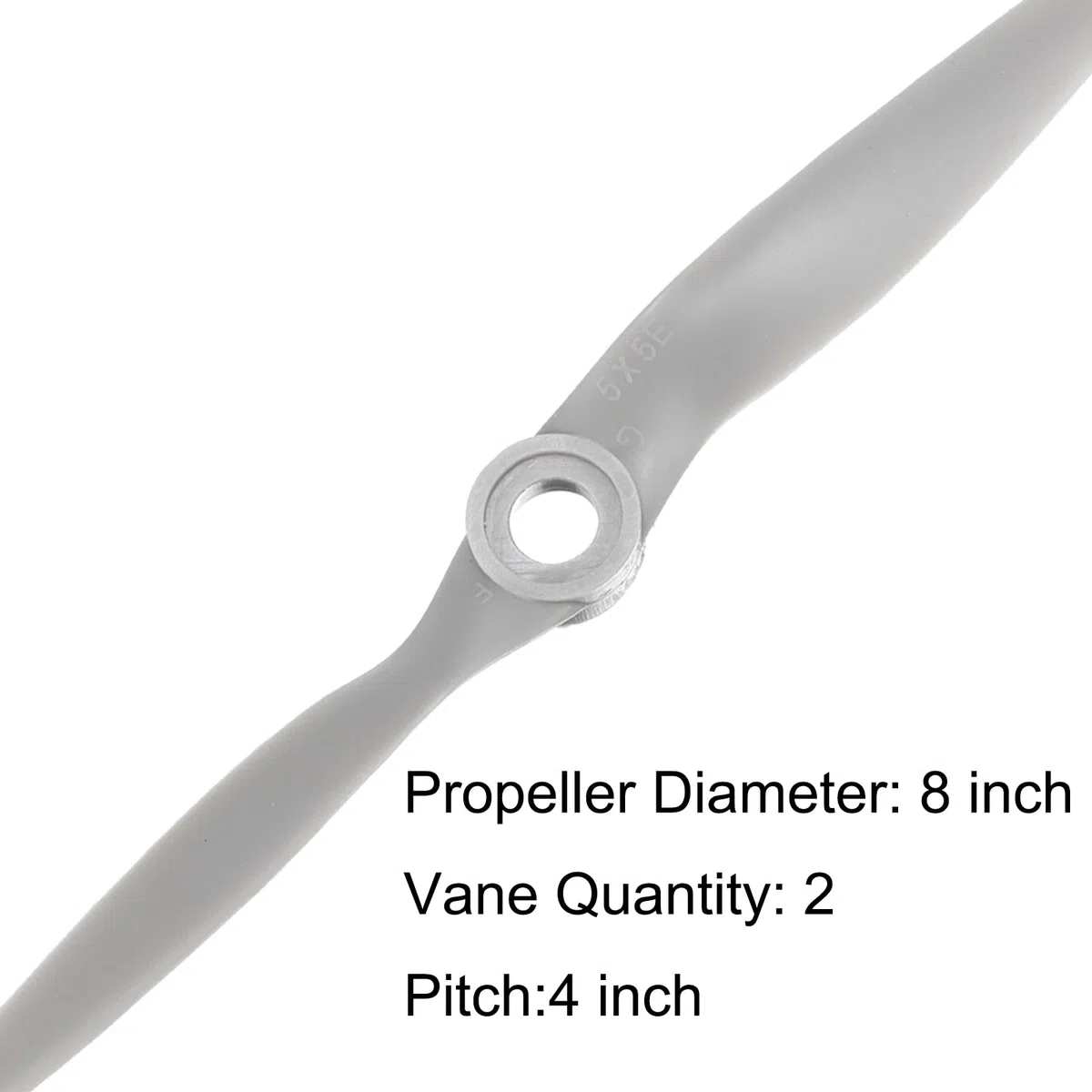 QUARKZMAN 5pz 8x4" Elica RC Eliche 2 Pale Grigie con Ring Adattatori per Sostituzione Elica RC Aeroplano Aereo
