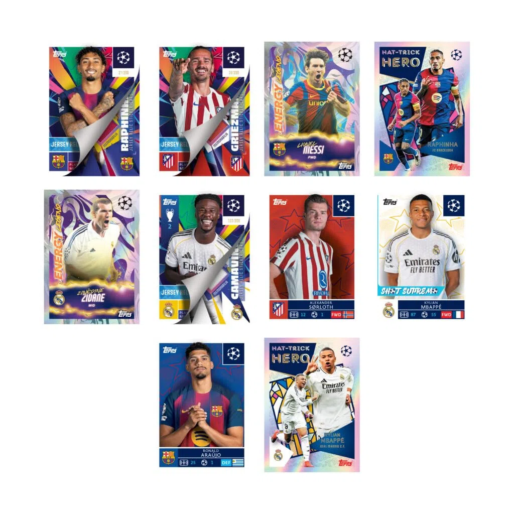 Adesivi Champions League 25/26 - Scatola Completa (50 bustine – 6 adesivi per busta)