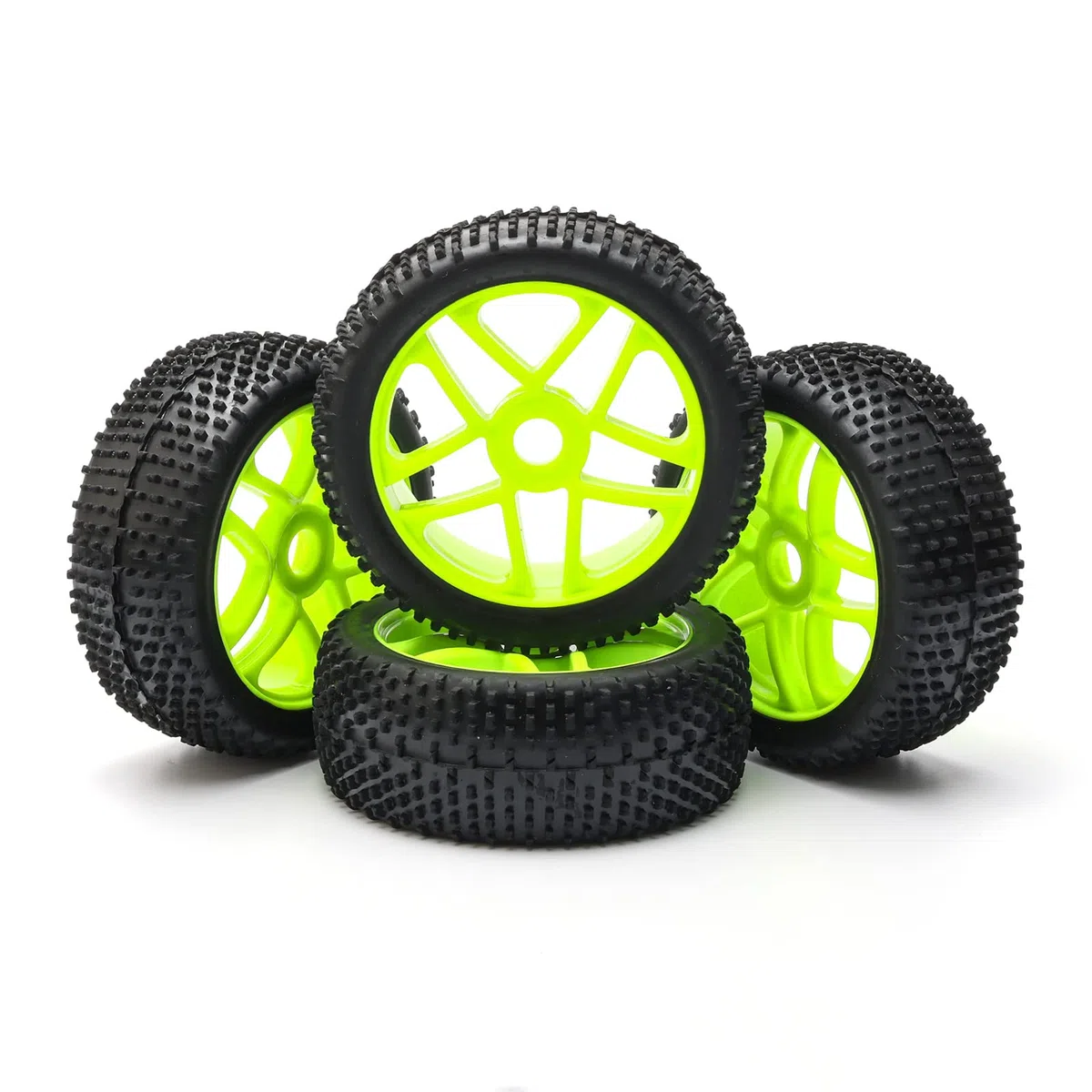 1:8 RC, pneumatici in gomma per fuoristrada, 4 pezzi, colore verde