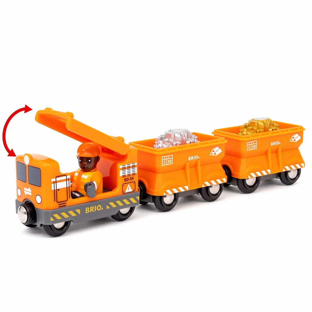 BRIO World - Treno Merci, Accessorio Pista Trenino, Set Costruzioni in Legno, Compatibile con Tutti i Prodotti BRIO, Giocattolo per Bambini 3+ Anni