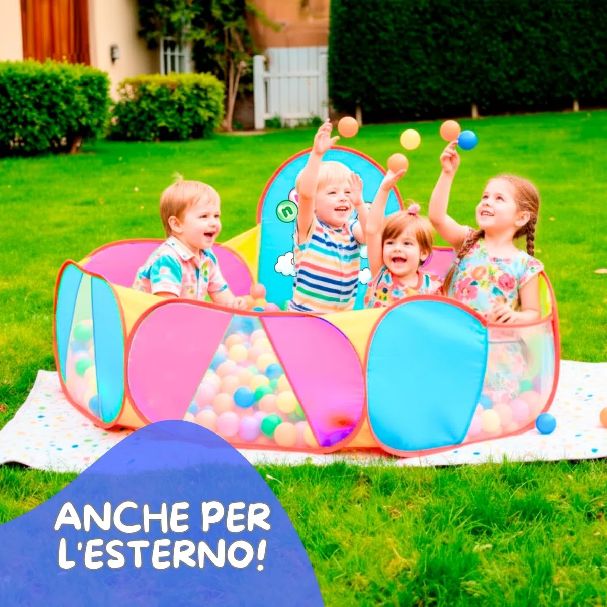 Vasca per palline per bambini, vasca da bagno per bambini (palline non incluse) T-1106bg