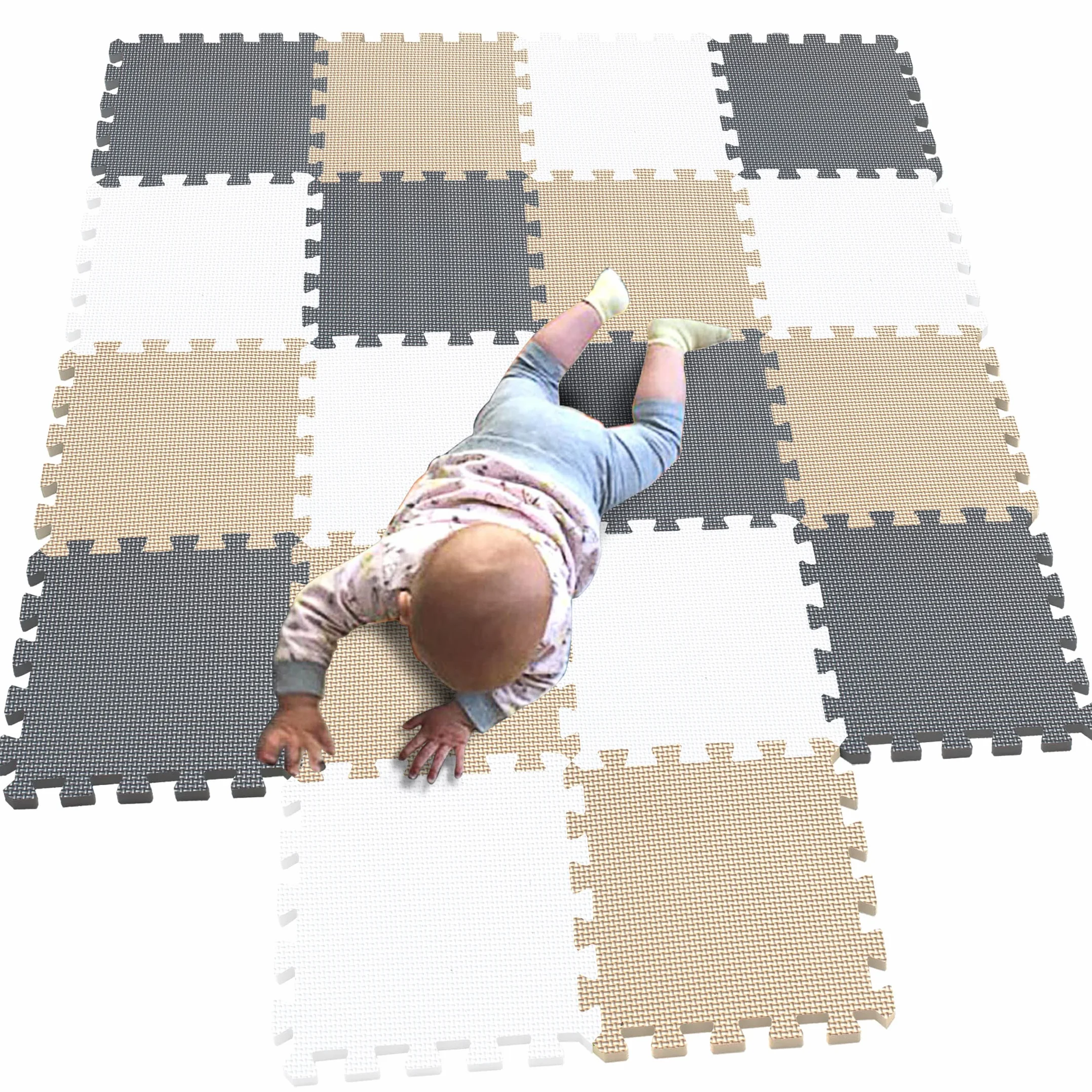 18 pezzi Tappetino puzzle per bambini con tappetino in schiuma per gioco interattivo per bambini e piccoli giocatori G301018-101110110112