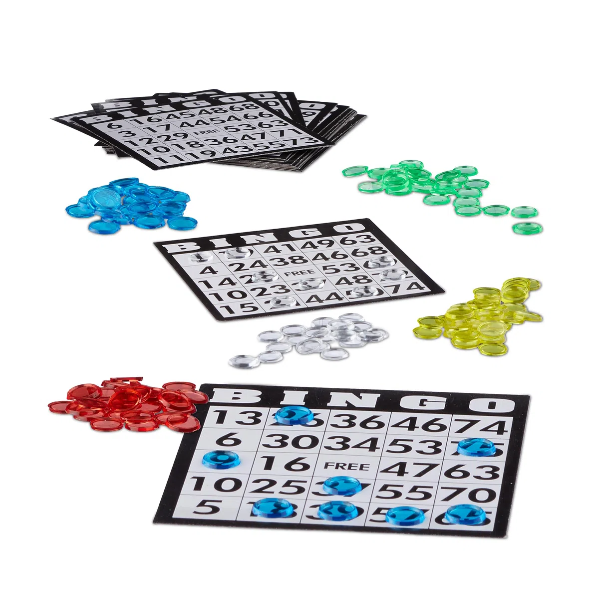 Relaxdays Tombola Automatica, Gioco del Bingo con Cesto in Metallo, Giochi di Società, 20x17,5x21,5 cm,Kit Completo,nero