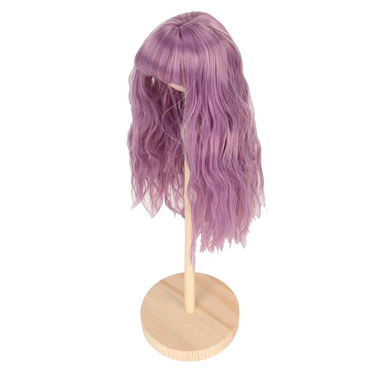 Parrucca Bambola, 1/6 Bambola con Strumento di Riorganizzazione, Seta Artificiale di Seta Riccia Riccia per 15,5-17 Cm Bamboli di Circonferenza della Testa (PURPLE)