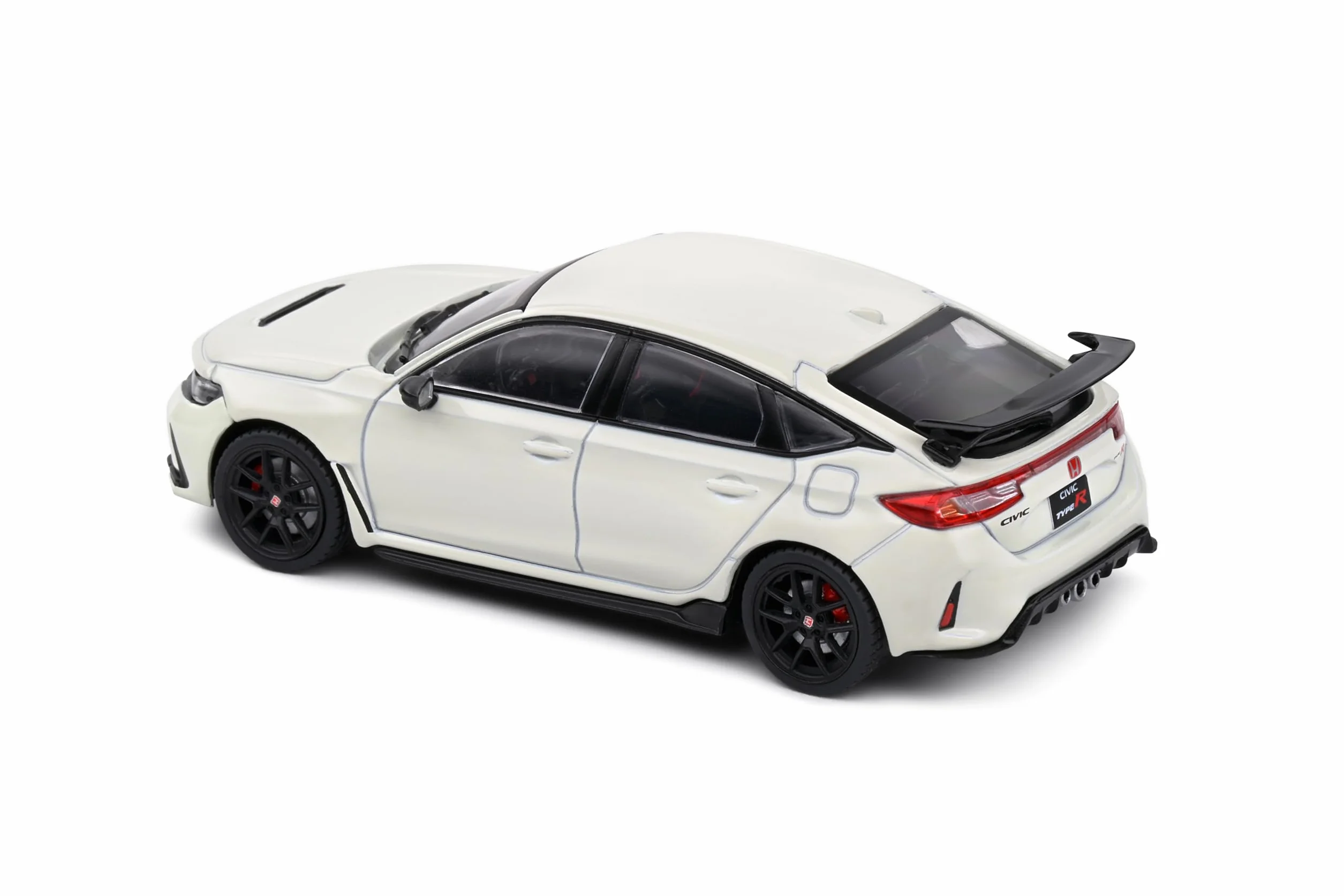 Solido 1:43 Honda Civic Type R 2022 Bianco - Die-Cast Modellino Auto Cartone Finestra con Base in plastica 421438110