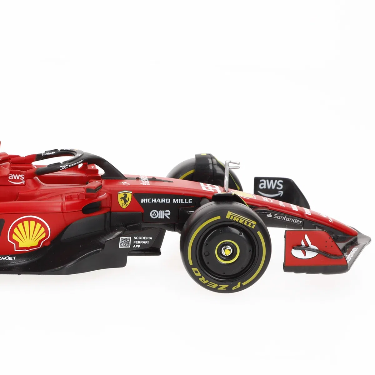Ferrari SF-23 Carlos Sainz Nr 55 Stagione 2023 Formula 1 F1 - scala 1/24 23cm Modello Auto con figura del pilota DieCast Bburago 18-26809-55