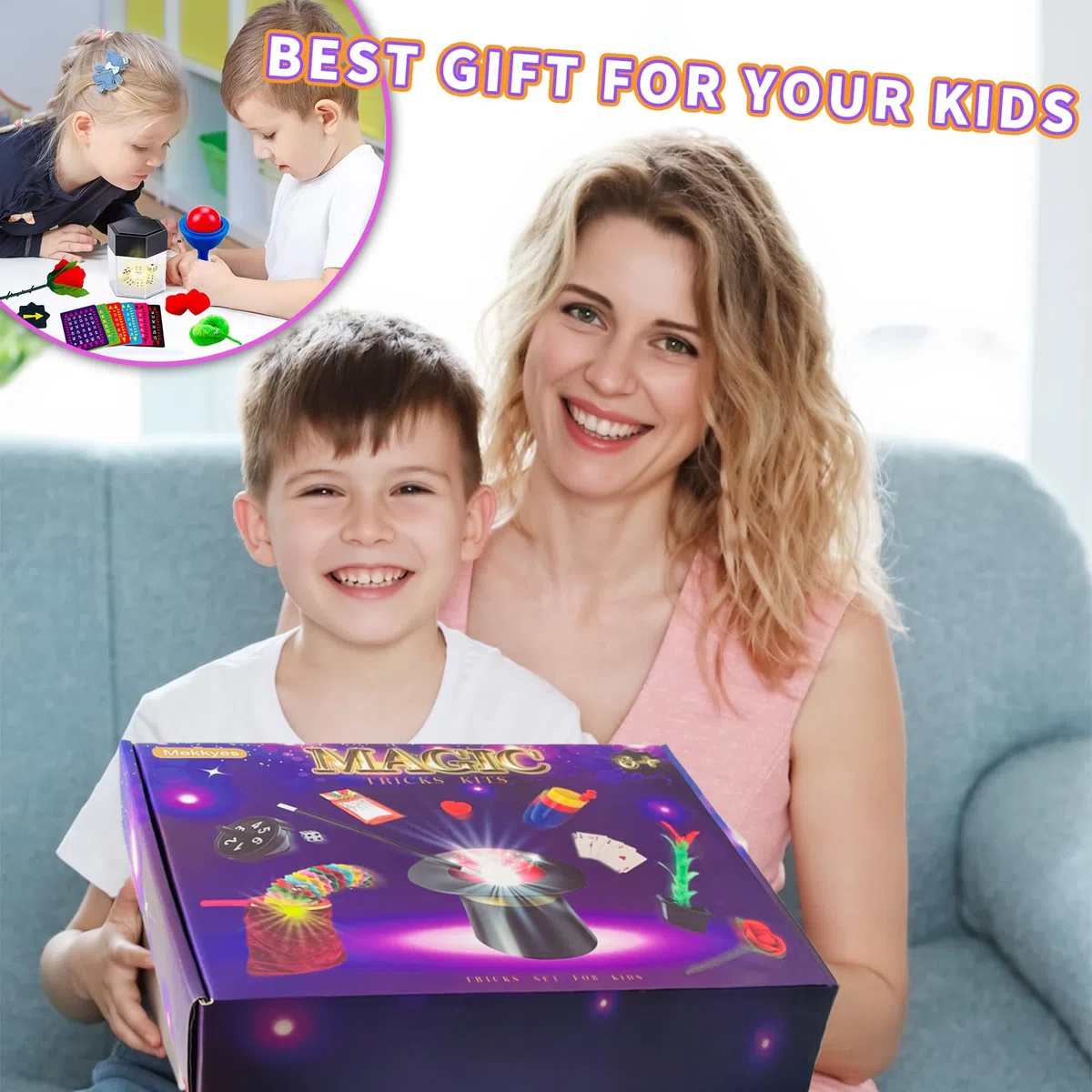 Giochi di Magia per Bambini - 80+ Giochi Bambini con Bacchetta Magica & Istruzioni, Incredibile Trucchi di Magia, 3-12 Anni