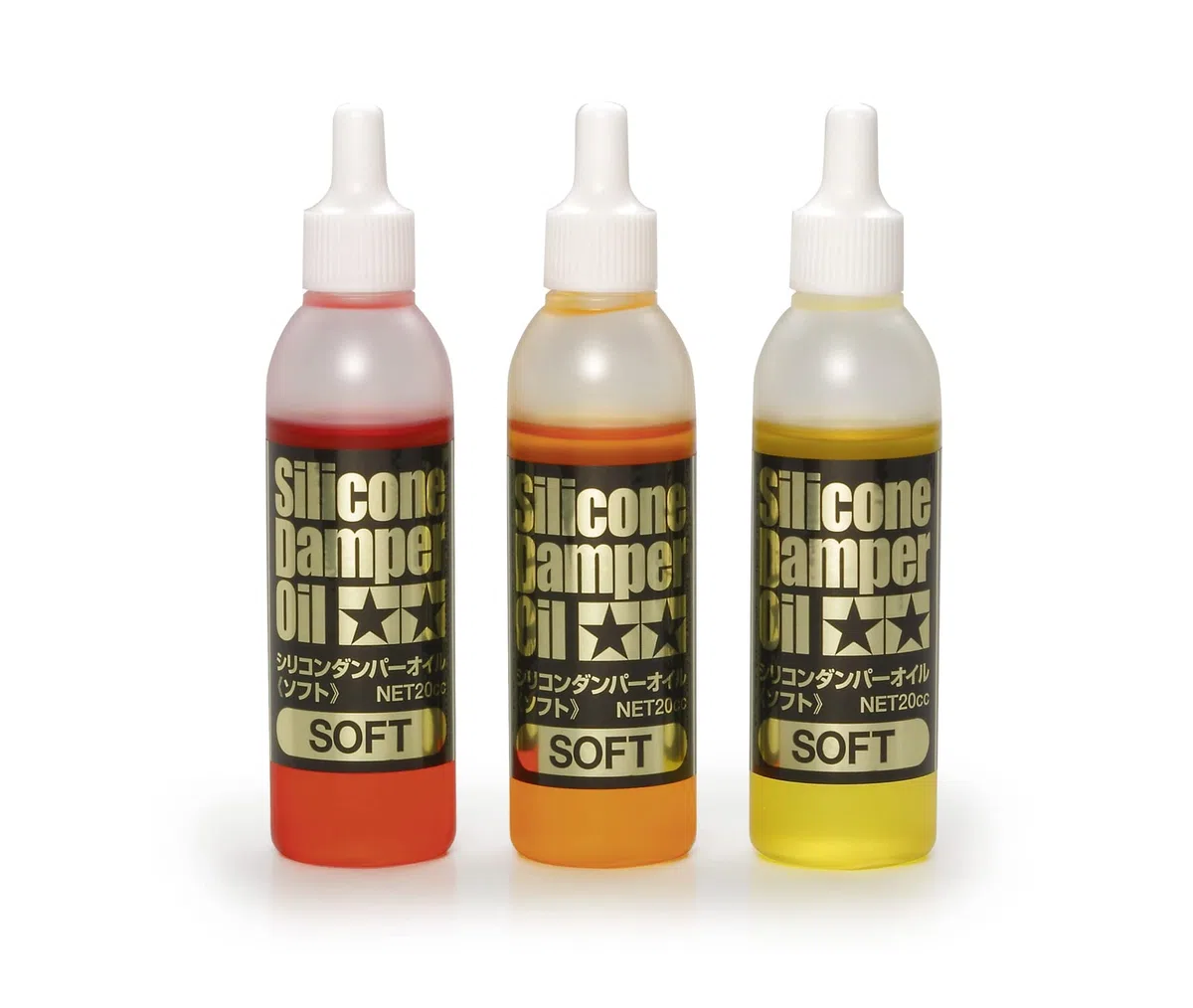 TAMIYA 300053443 - Silicone Shock Oil Set Morbido 200/300/400