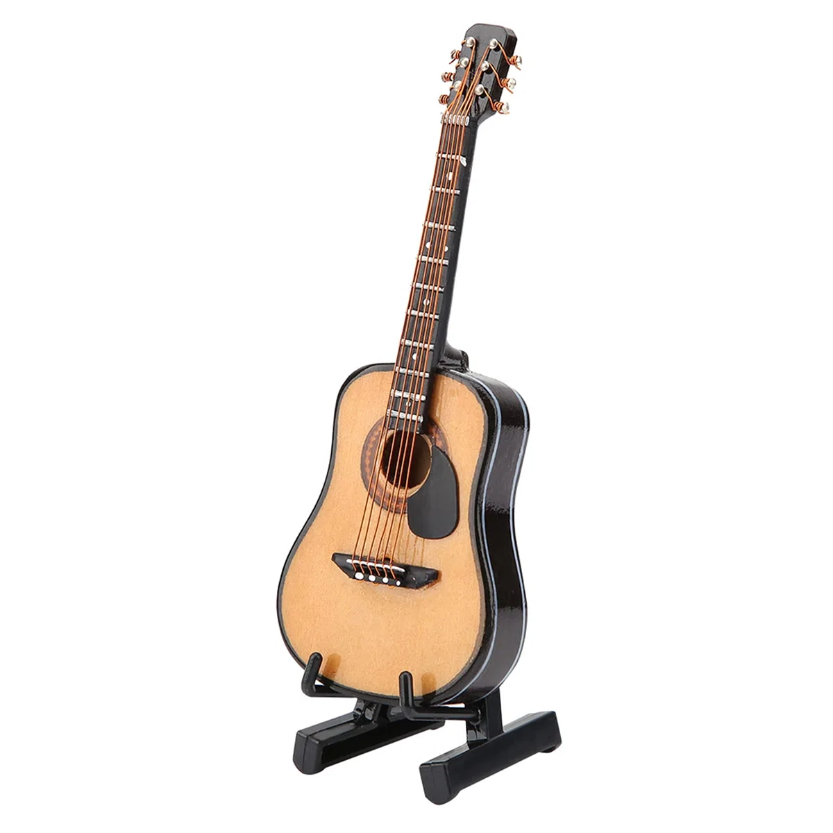Axman Chitarre in Miniatura, Display Mini Ornamenti Craft Home Chitarra Decorazioni per Torte Decor (10 cm) Modello di Chitarra in Miniatura in Legno (10 CENTIMETRI)