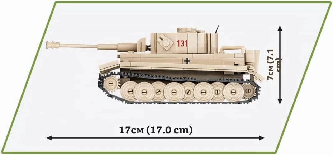 COBI 2710 - Modellino serbatoio PzKpfw Tiger 131". Scala 1/48