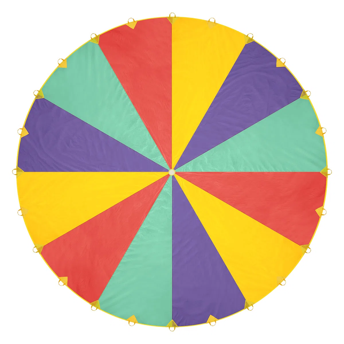 THE TWIDDLERS XXL Grande Paracadute Arcobaleno con 24 Manici per Bambini - 6m - Ottimo Come Gioco di Gruppo