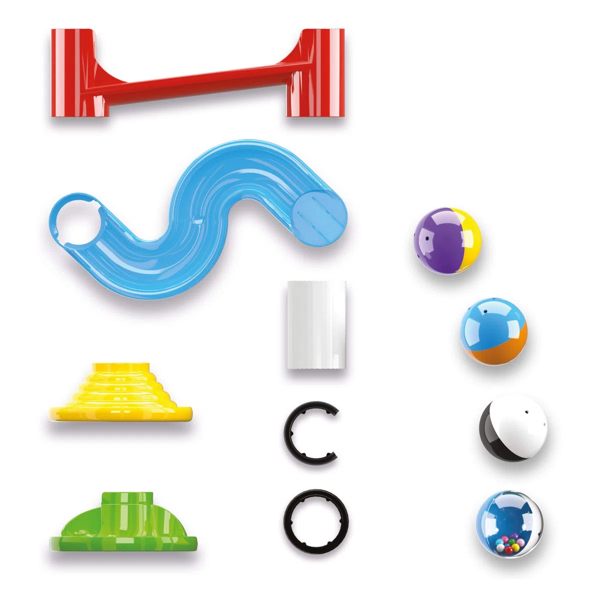 Quercetti 6506 Migoga Junior, Pista per Biglie Steam Toy Prima Infanzia