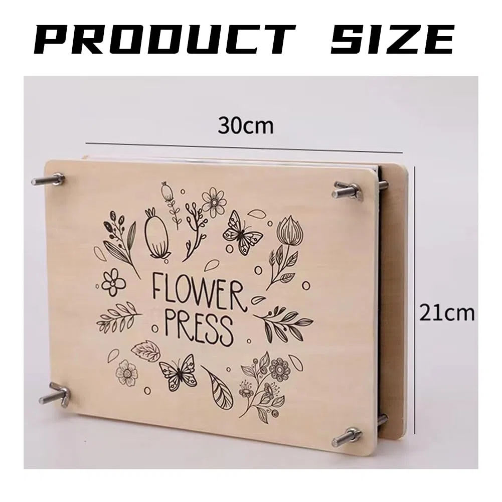 Kit di pressatura di fiori fai da te Kit professionale di pressatura di fiori 30 x 21 cm per adulti per realizzare fiori secchi e arti di pressatura di fiori