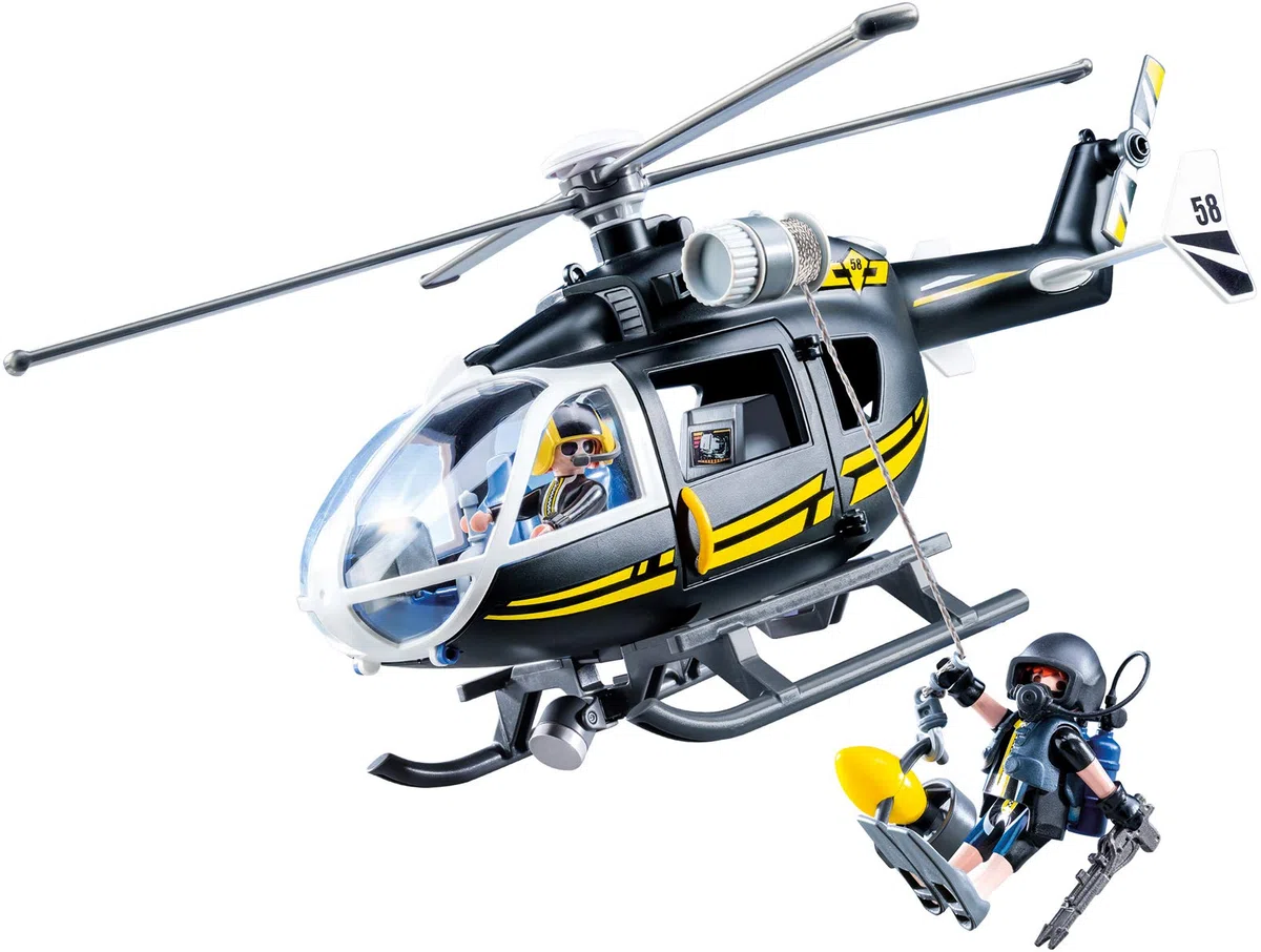 Playmobil city Action 9363, Elicottero Unità Speciale con Sommozzatore