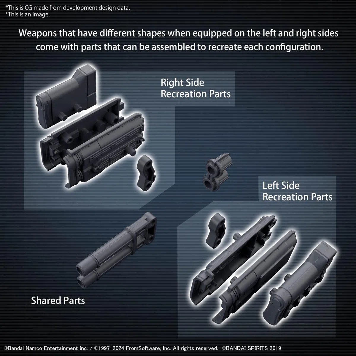 Bandai Hobby - Armored Core VI Fires of Rubicon - #02 Option Parts Set - Set di Armi 02 30 MM 1/144 Model Kit