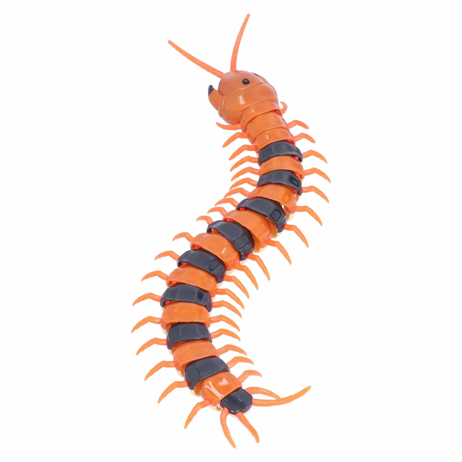 Giocattolo Millepiedi Telecomandato Simulazione Realistica di Scolopendra Funzionamento a Infrarossi Corpo Flessibile in Rapido Movimento Occhi Lampeggianti Trucco per Bam