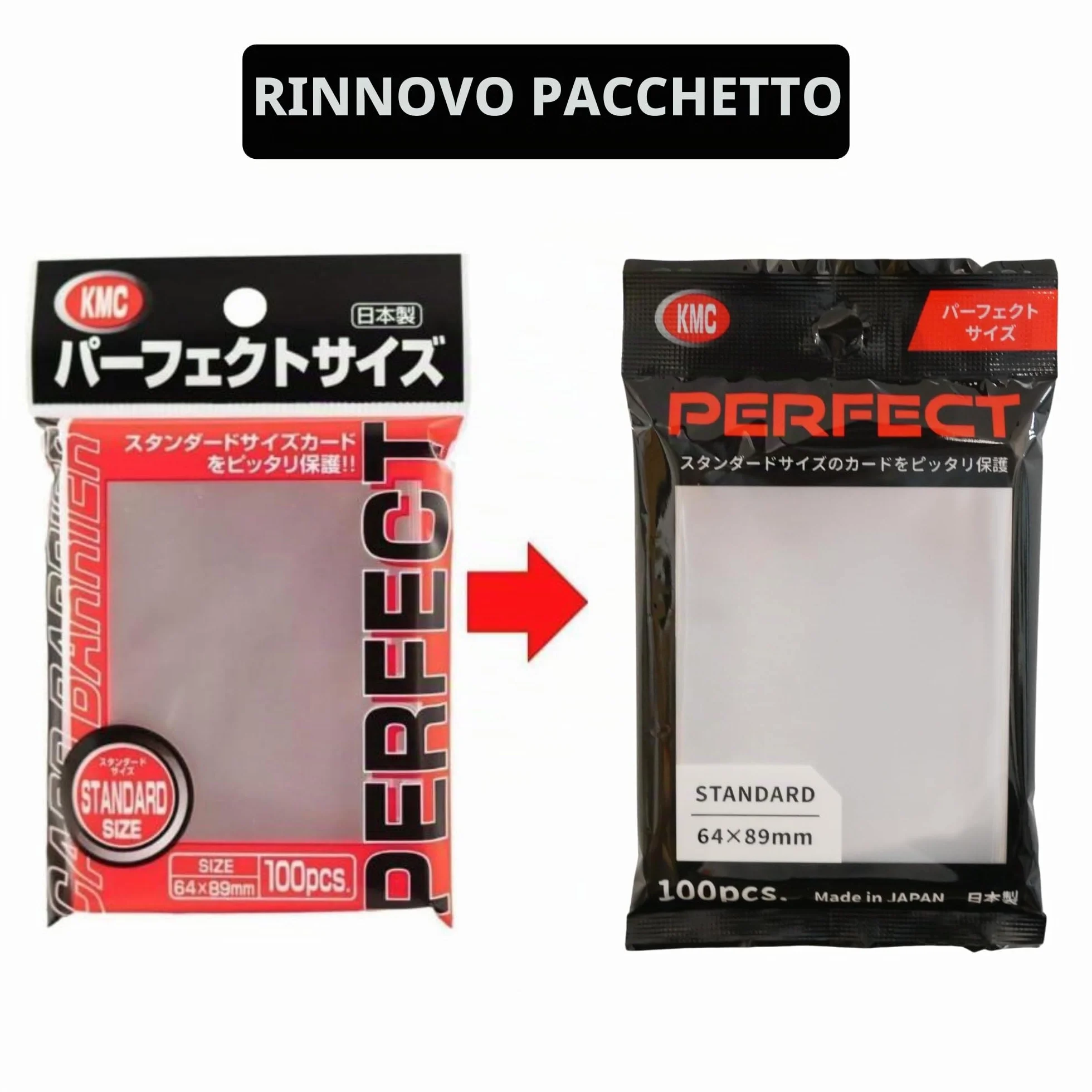 KMC 100 Karte Barriere Perfekte Größe (10 Packungen/Gesamt 1000)