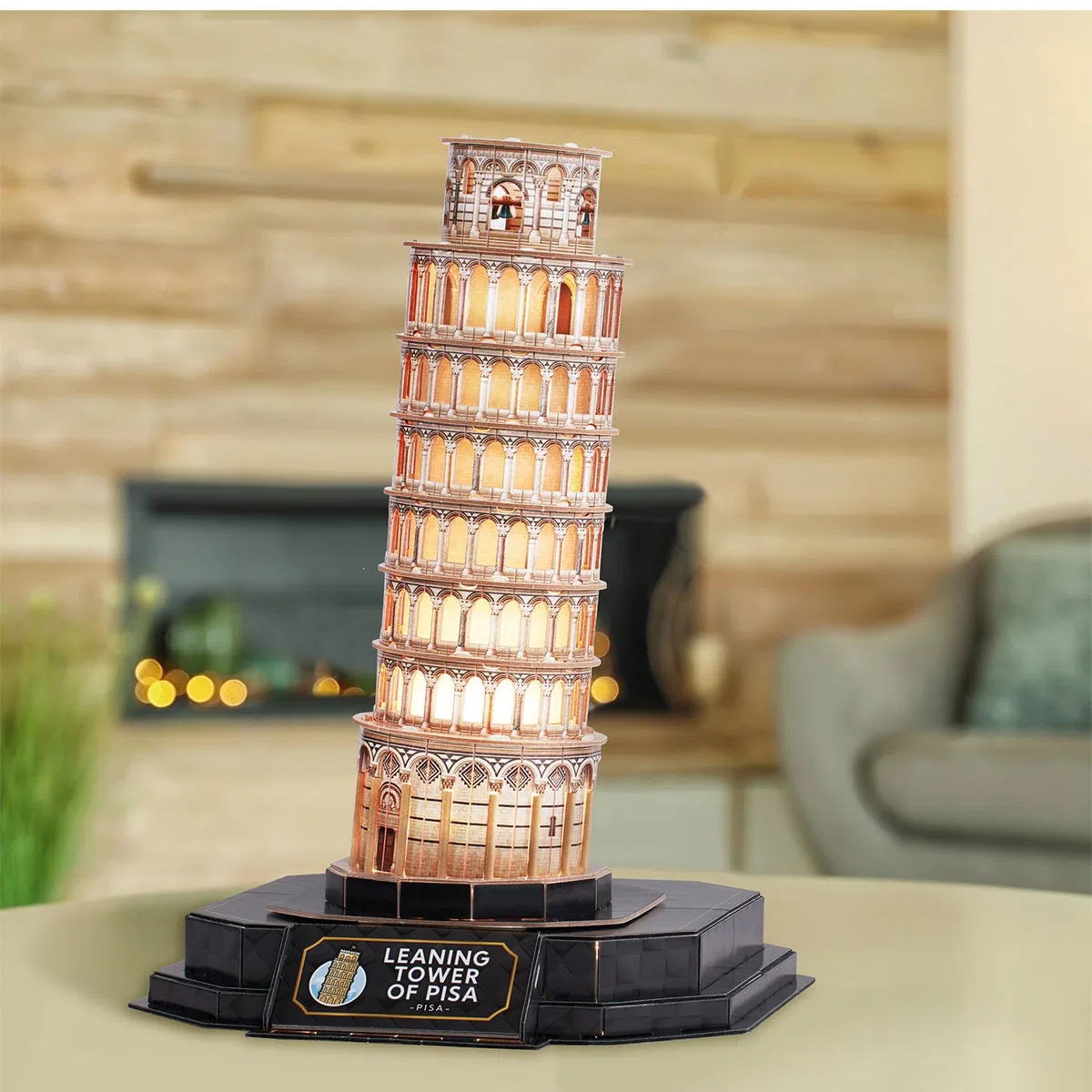 Puzzle 3d - Torre Di Pisa Led | Puzzles 3d Regalo Bambino 8 Anni | Puzzle 3d Per Bambini E Puzzles 3d Per Adulti | Modellini Da Costruire | Giochi Per Bambini | 44 Pezzi