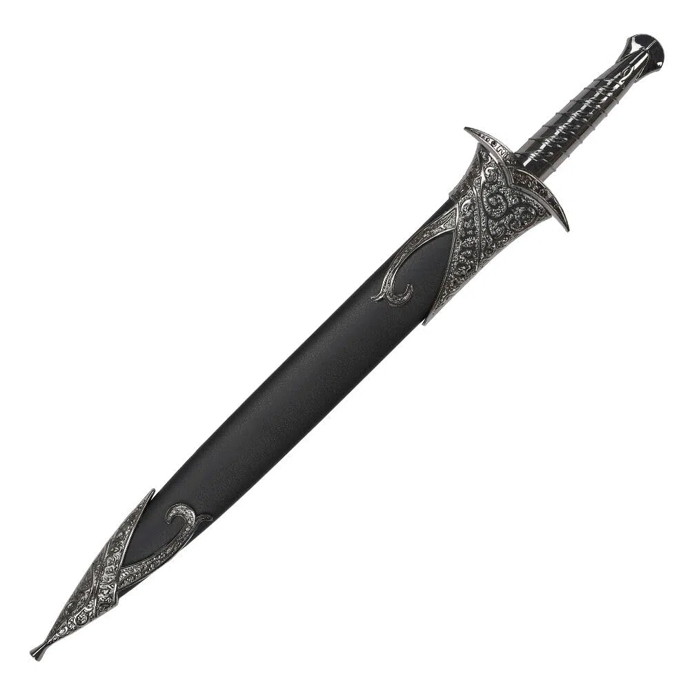 57 SPECIAL REPLICAS Spada replica 62 cm in legno di bambù – Decorazione fatta a mano per gli appassionati di LOTR – Esclusivo pezzo da collezione con fodero – Bilbo Baggins Sting JT10712BK