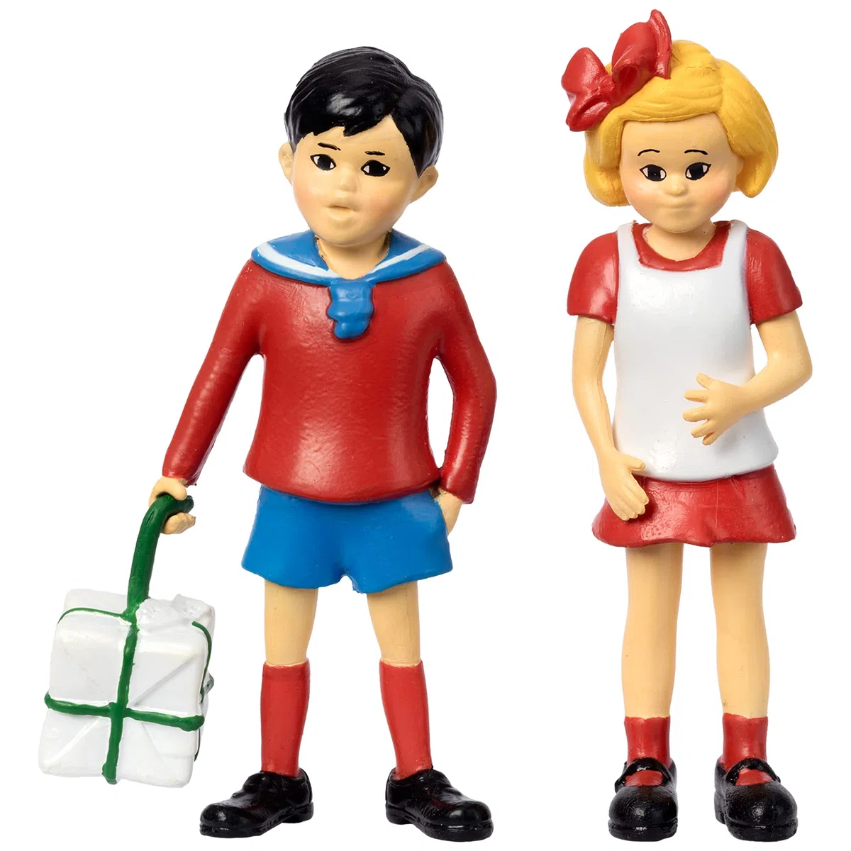 PIPPI LONGSTOCKING TOYS - Tommy & Annika Toy Doll Set Action Figures, Divertenti Bambini Casa delle Bambole Persone, Casa delle Bambole Persone, Personaggi in Miniatura Persone, Licenza Ufficiale in
