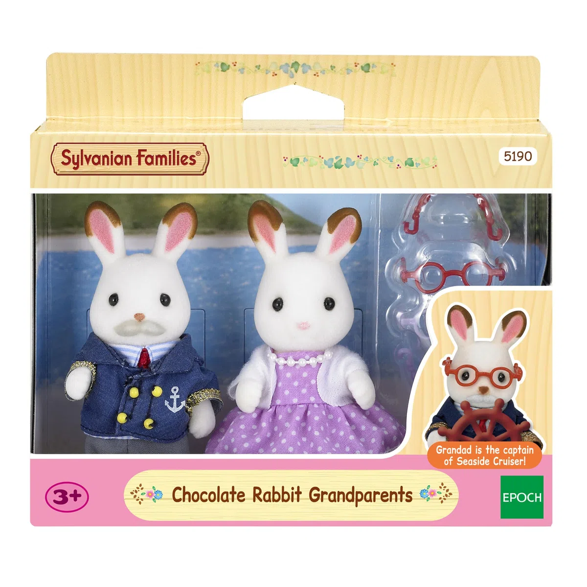 Sylvanian Families - 5190 - Nonni Coniglio Cioccolato, Multicolore