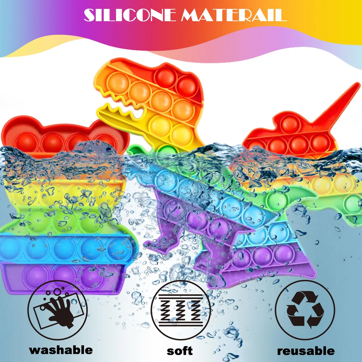 Chennyfun Fidget Toy Set, 80Pezzi Fidget Toys Pack, Mini Squeeze Toys Cubo Magico,Unicorno Giochi Sensoriali Anti Ansia e Stress è Adatta per Adulti e Bambini, può Essere Usata Come Regali per Feste