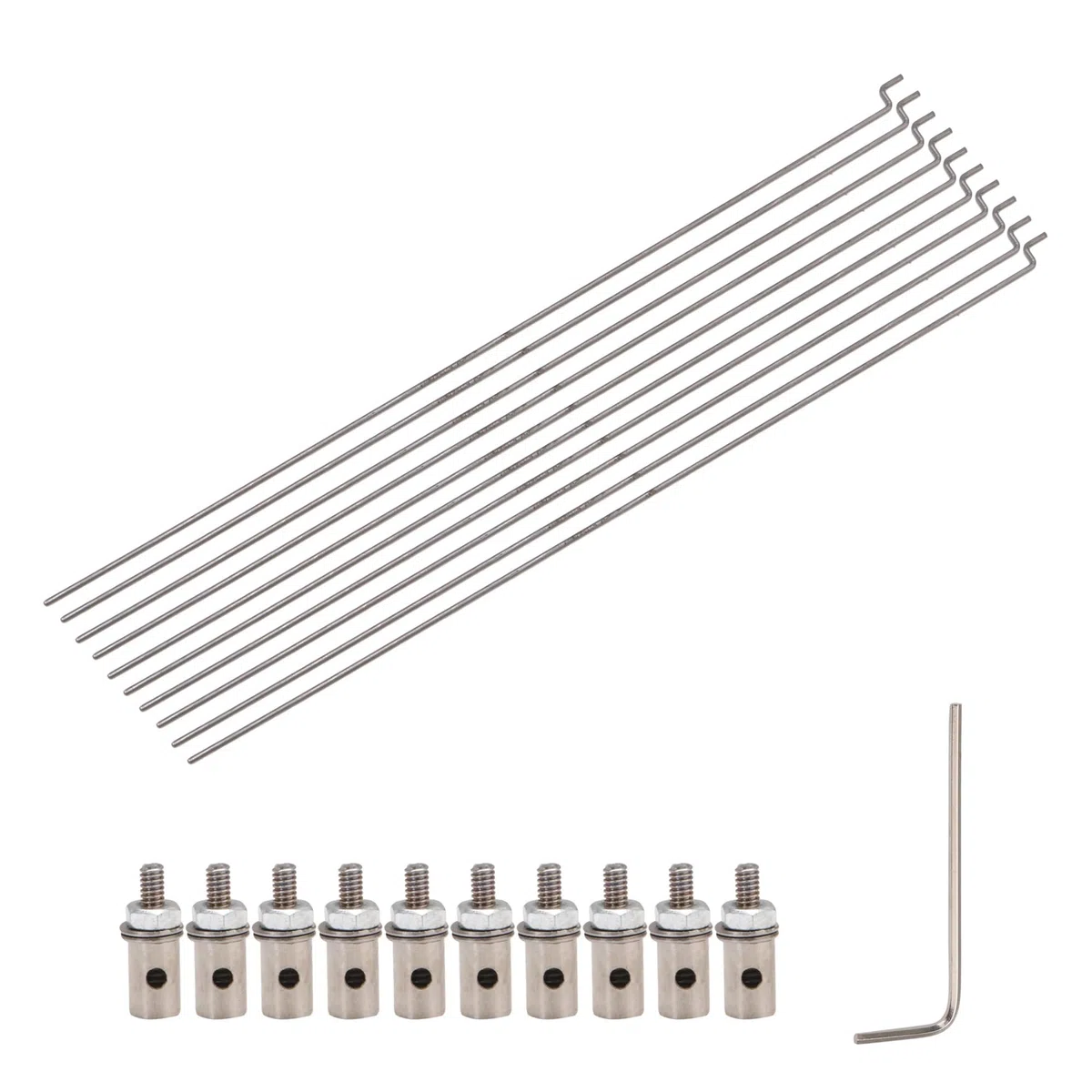 10pcs Push Rod e Linkage Stoppers Servo Braccio Connettori Adattatore per RC Airplane