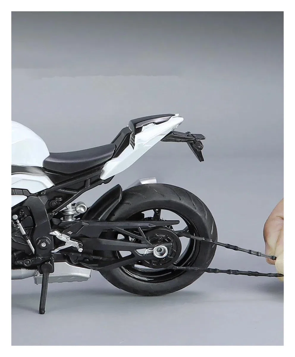 Modellino Moto Miniatura per BM&W S1000RR S 1000 RR Modello in Metallo Pressofuso per Motocicletta(Nero)