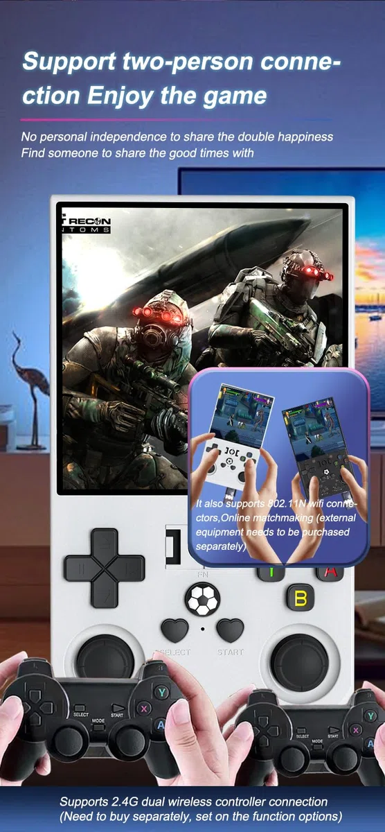 Open Source Sistema Linux R36MAX Retro Console di gioco, portatile palmare Consoles per videogiochi, 4.0-in 4 k HD IPS schermo con 64G Built-in 10000 giochis classici,2025 Nuovo
