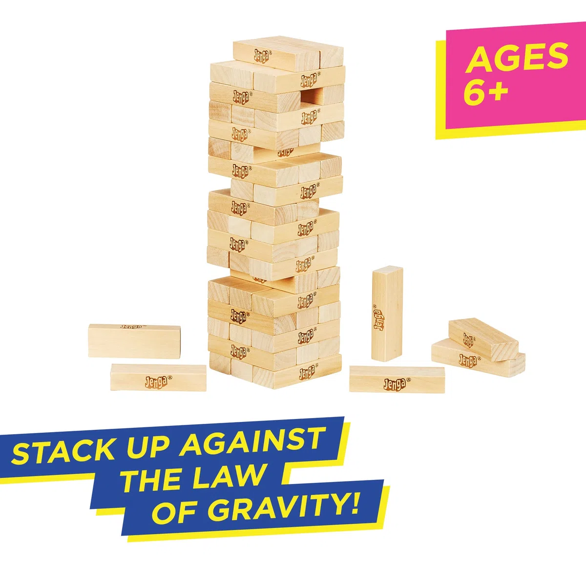 Hasbro - Jenga Gioco di Precisione e Abilità [Versione Inglese]