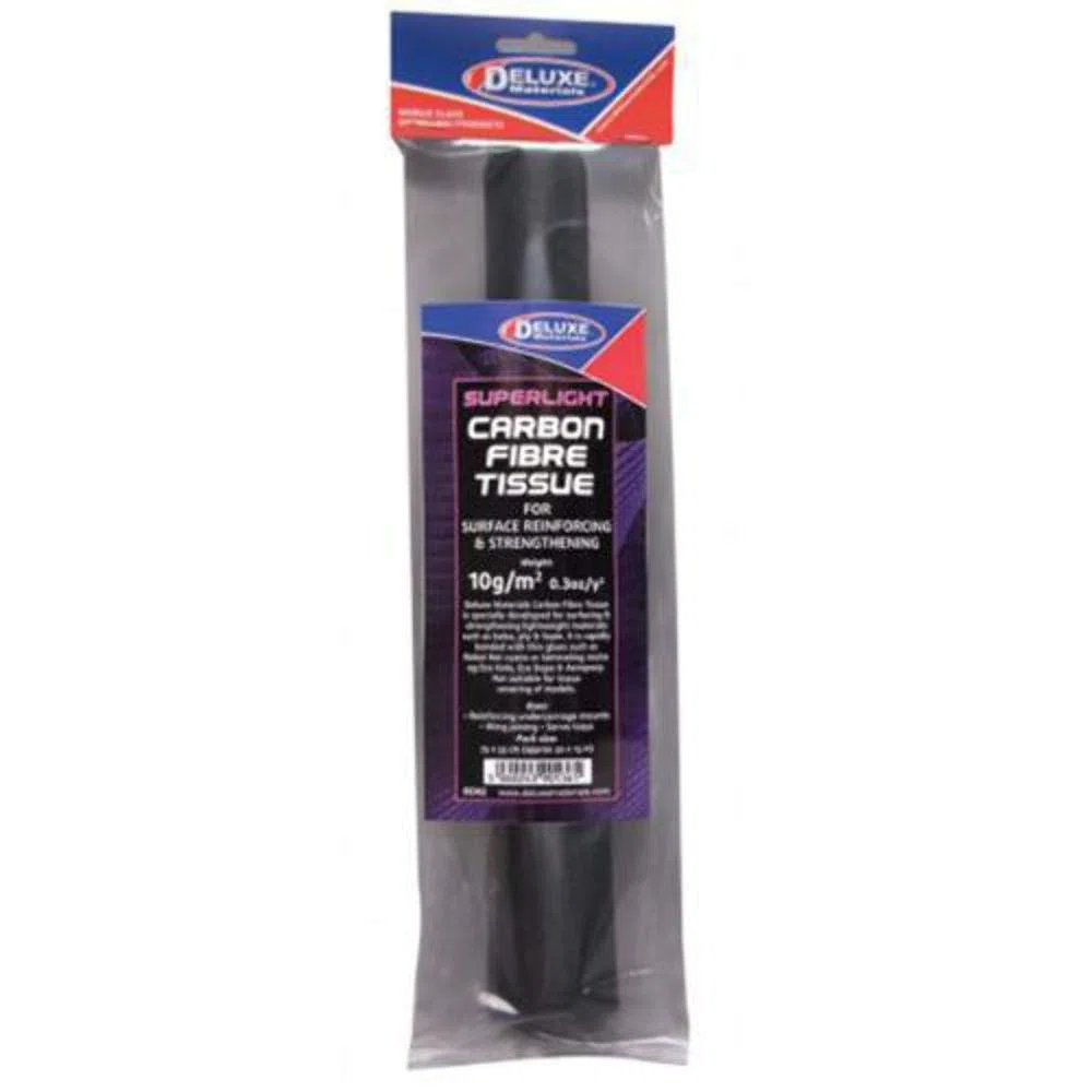 Deluxe Materials 75 x 33cm Superlight Carbon Fibre Tissue # BD62