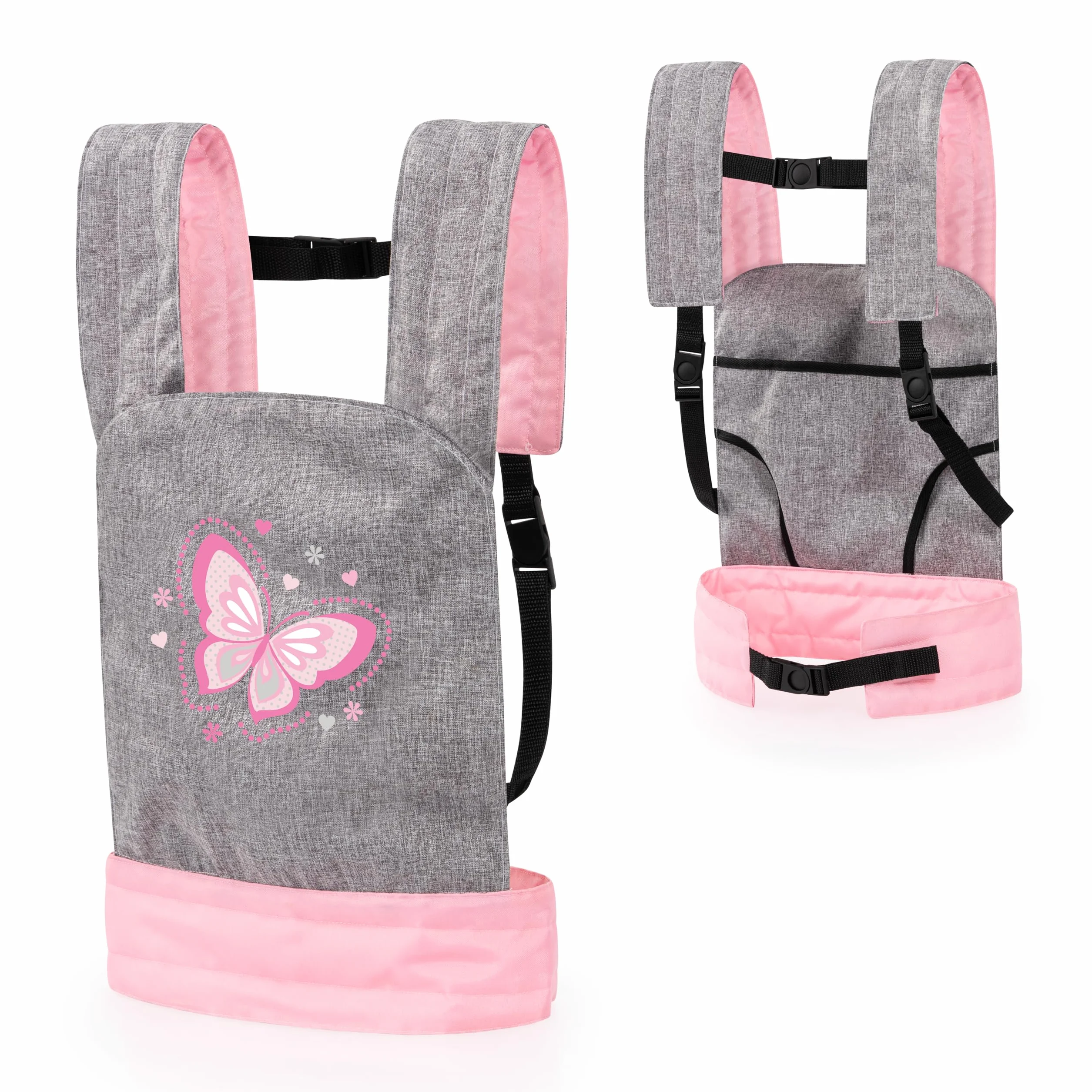 Bayer Design 62233AA Marsupio EasyCarry, Porta Bambola, Portatile Davanti e Dietro, Cinture Imbottite, Seduta Cucita, Accessori per Bambole