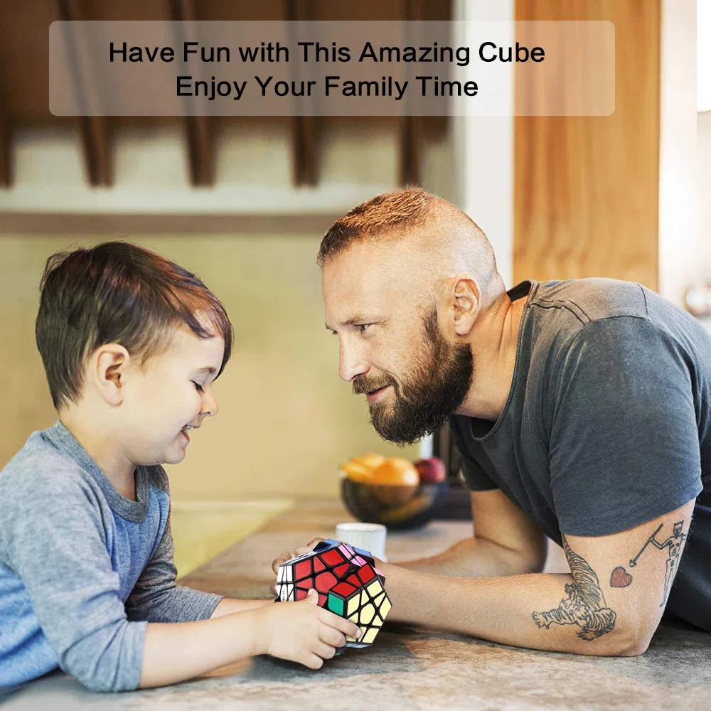 ROXENDA Speed Cube Set, Piramide Dodecahedron Windmill Cube - Puzzle Magico Cubo di Velocità Collezione per Bambini e Adulti [3 Pack]