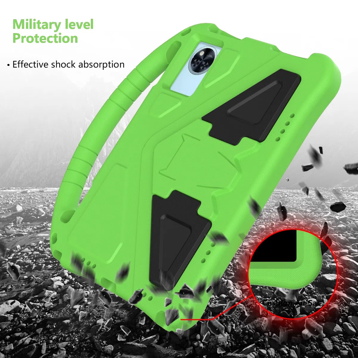 Custodia per tablet per bambini Doogee U11 Pro 11 pollici 2025 - Custodia protettiva resistente e leggera in EVA antiurto per U11 2025 (verde)