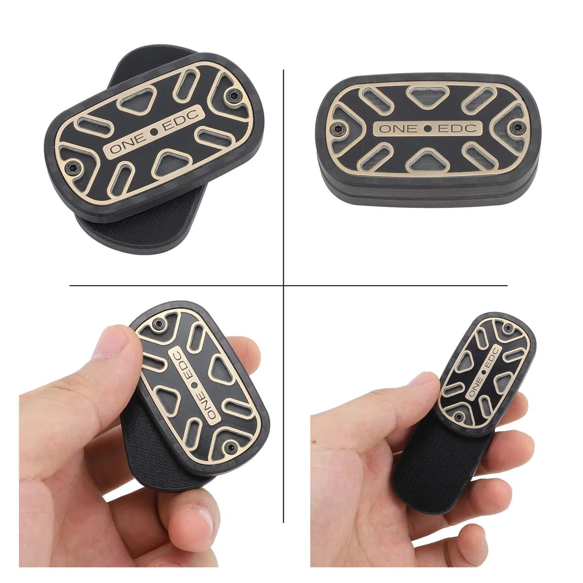 Keenso Fidget Slider, Giocattolo Slider in Fibra di Carbonio Stile Tascabile Allevia L'ansia Fidget Toy