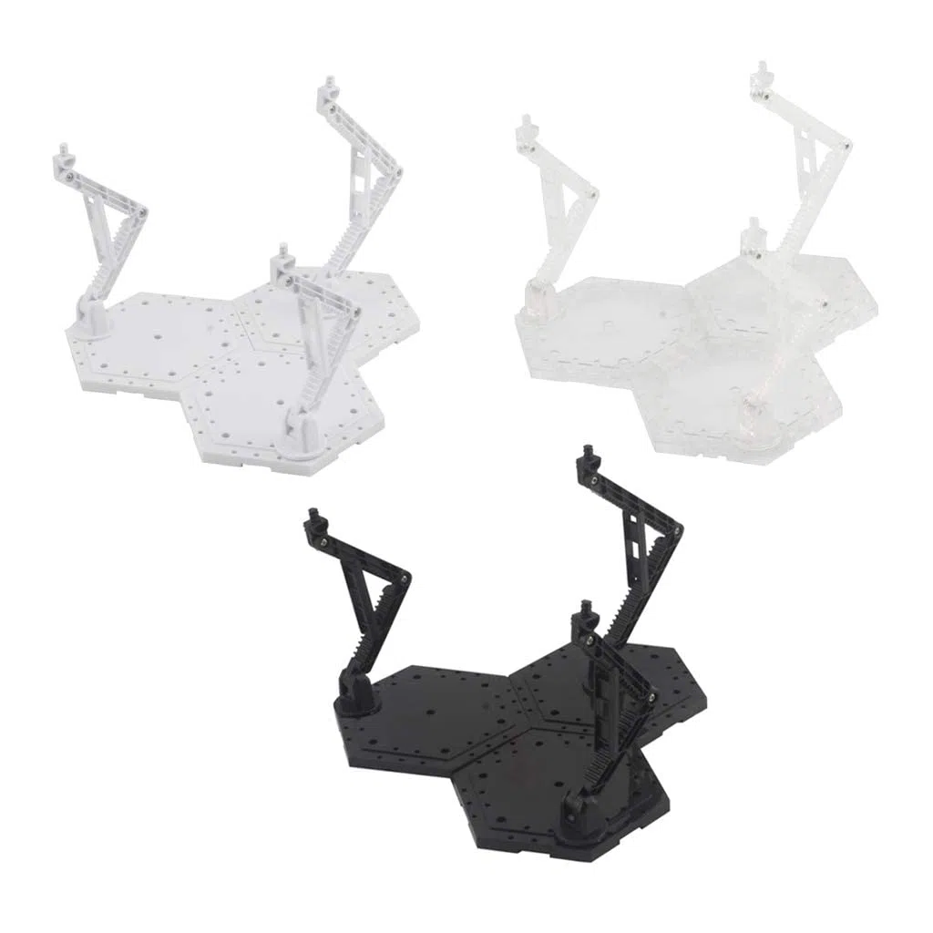 Zalati Supporto Universale per Modelli Gundam 1:144 - Stand Display Holder per Figure - Nero 21x21x18.5cm