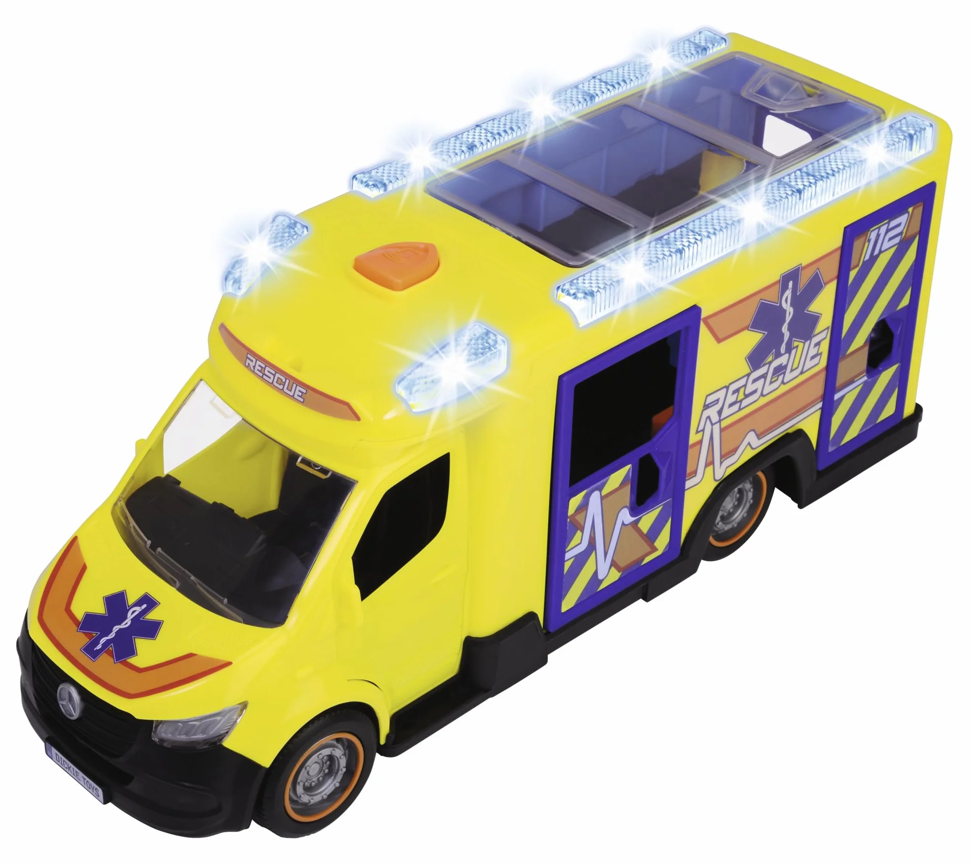 Dickie Toys - SPRINTER AMBULANZA FUOCO E SALVATAGGIO