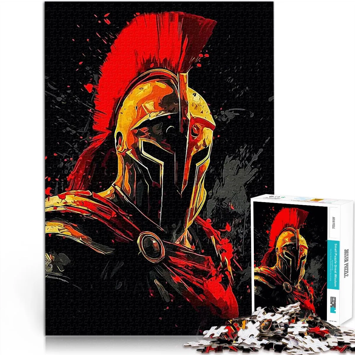 Puzzle 1000 pezzi per adolescenti soldato guerriero spartano Sfida di gioco educativo giocattolo Decorazioni e regali unici per la casa 52x38cm