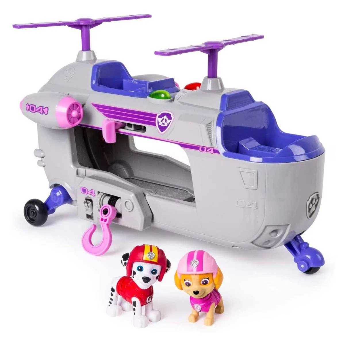 Paw Patrol SG_B07G1D6T1P_US Spinmaster Ultimate Rescue Elicottero di Salvataggio di Skye con Effetti (Versione in Lingua Italiana Non Garantita)