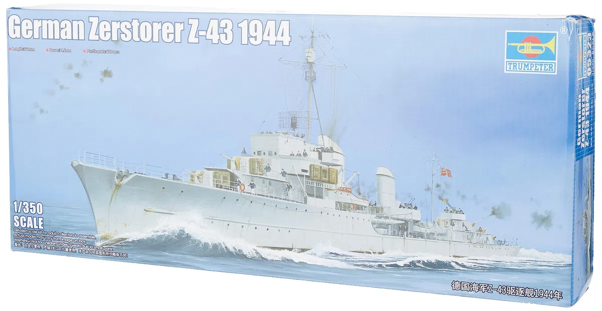 Trumpeter 05323 - Modello di cacciatorpediniere Tedesco Z-43, 1944