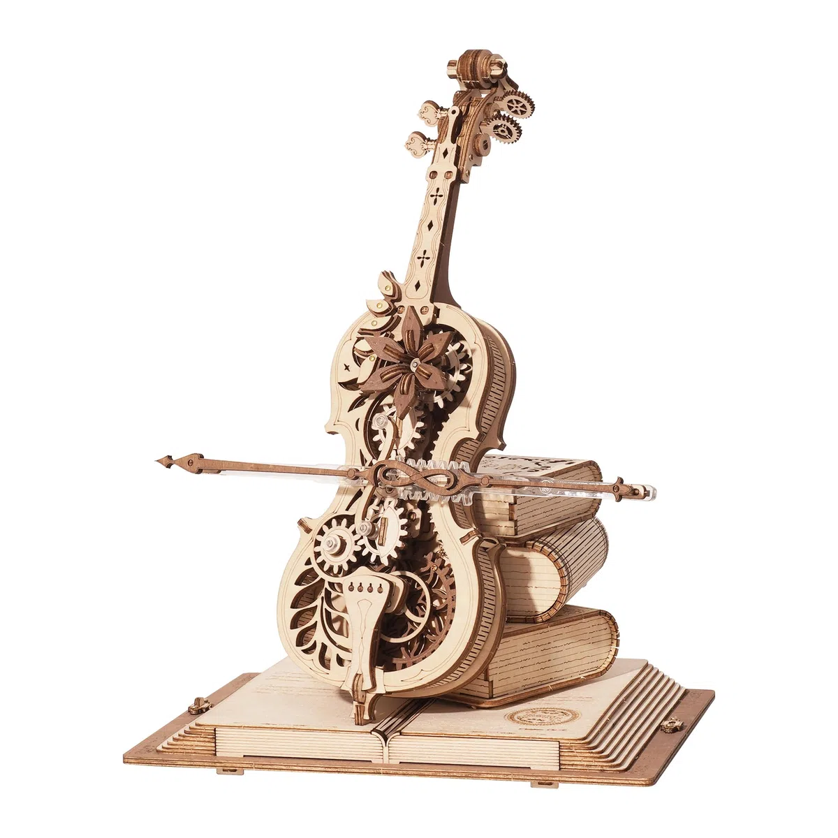 ROKR Puzzle Legno 3D Violoncello Modellismo da Costruire Adulti Bambini Regali di Compleanno, Magic Cello