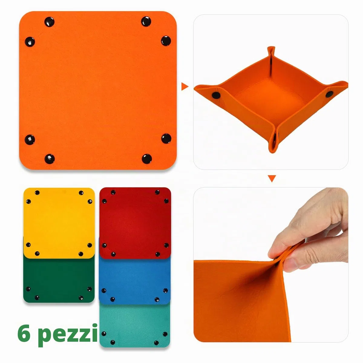 MOZOOSON Tappeto puzzle, Tavole per Puzzle 1000 Pezzi, Jigsaw Board, Tappetino Puzzle 32 x 22in, Tappetini Puzzle, Riporre i Puzzle con 6 Vassoi + 1 Coperchio Antipolvere