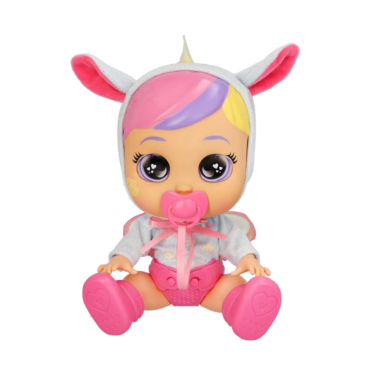 Cry Babies Day Care Jenna, La Bambola Jenna indossa un Vestito della linea Day Care ed è Fornita con 3 Accessori, Piange Lacrime Vere, Giocattolo per Bambini dai 18 Mesi in su