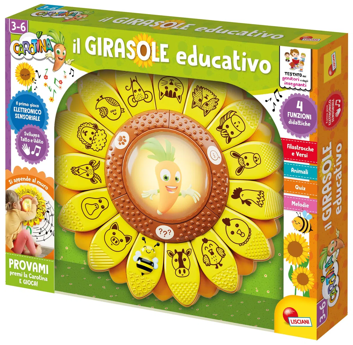 Lisciani Giochi - Carotina Il Girasole Educativo, 113767
