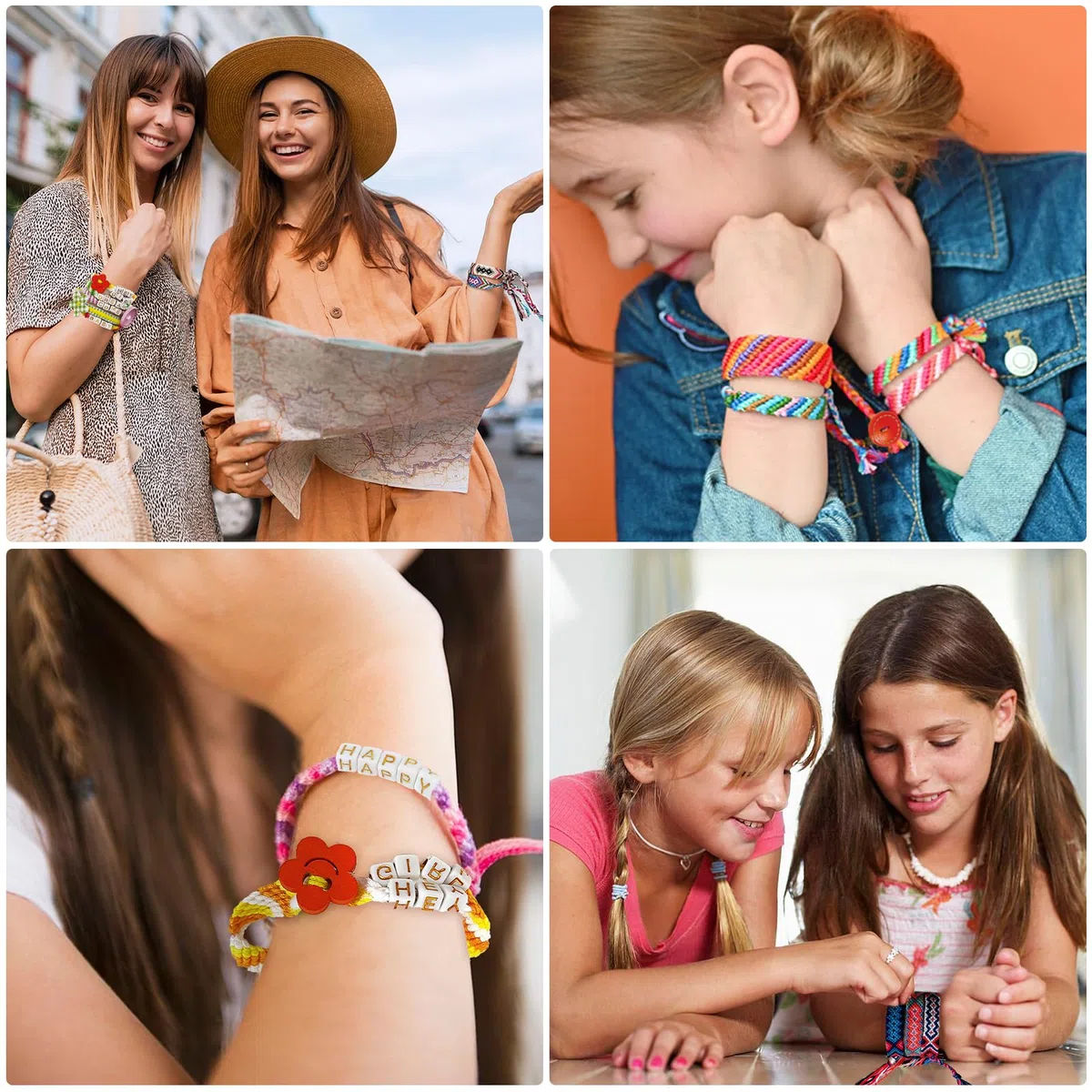 Kit Braccialetti Amicizia per Bambine 8-12 Anni,Kit Gioielli Fai da Te Bambini con 28 Fili e Perline Lettere,Kit Creativo Bambina,Regalo Ragazza 6 7 8 9 10 11 12 Anni Compleanno Pasqua(Pink)